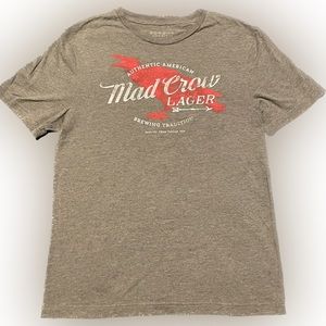 Sonoma brand MAD CROW LAGER graphic tee.